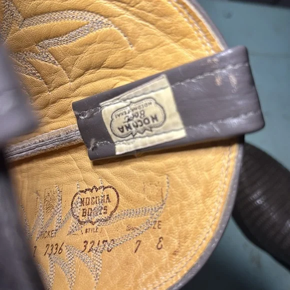 Grey Nocona Lizard Cowboy Boots - Picture 3 of 7